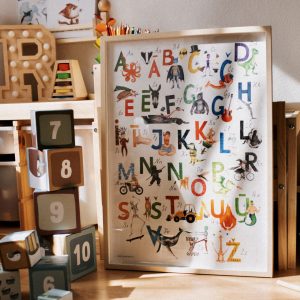 Alfabēta plakāts PUIKU ALFABĒTS